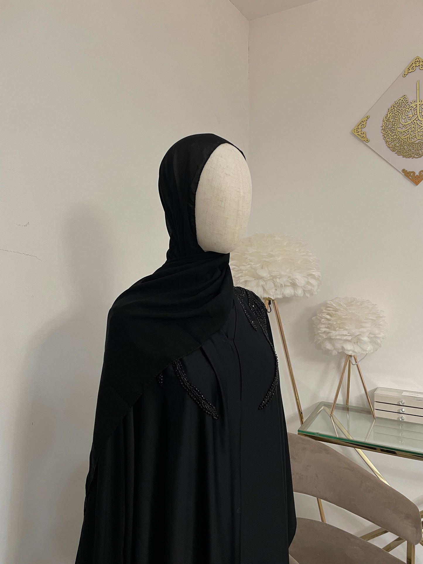 Abaya Farasha Negra