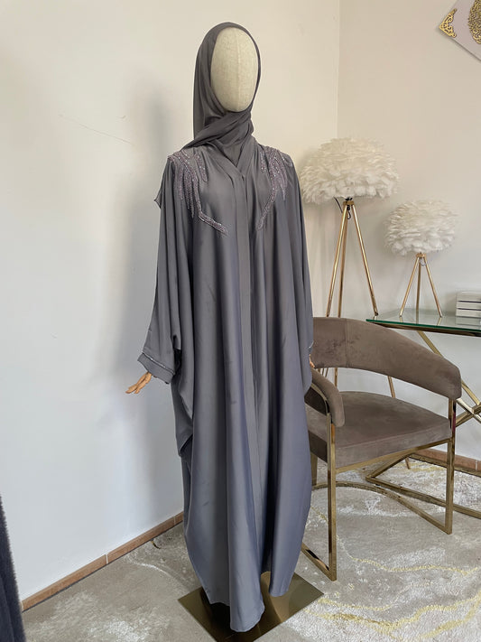 Abaya Farasha Gris