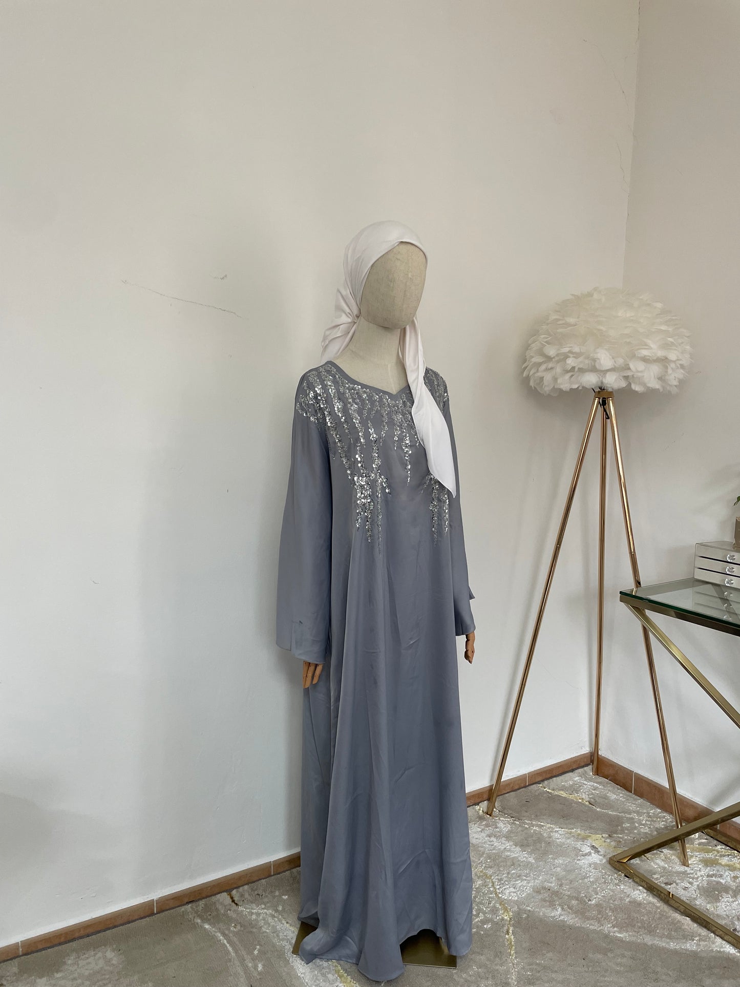 Abaya Raqiya - Gris