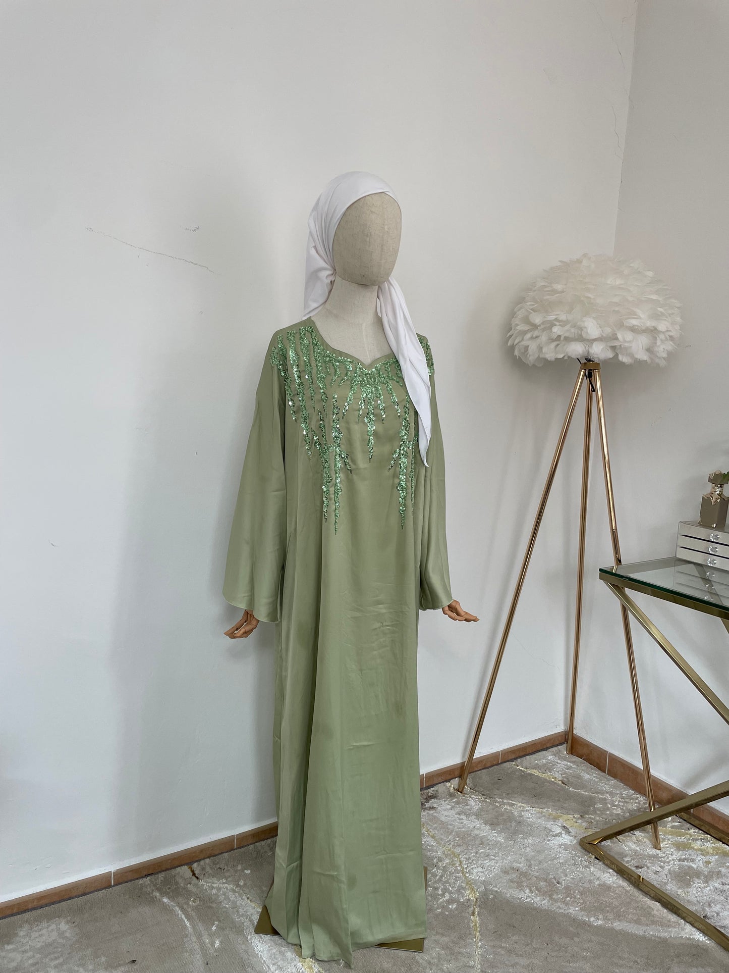 Abaya Raqiya - Verde