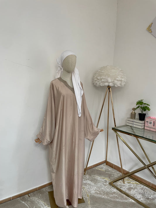 Abaya Qamar - Crema