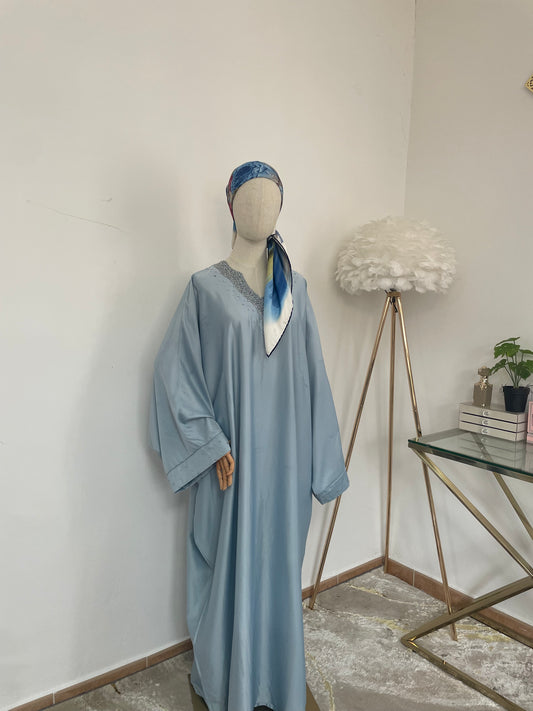 Abaya Qamar - Azul