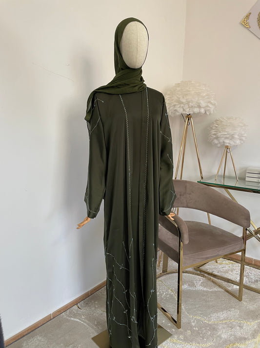 Abaya Dos Piezas Verde