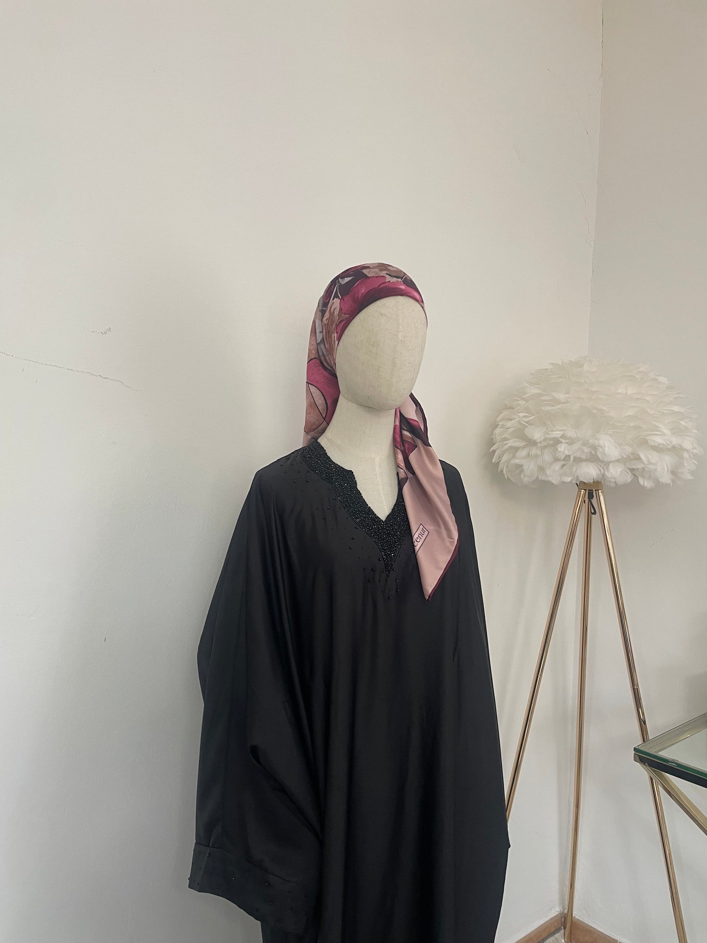 Abaya Qamar - Negro