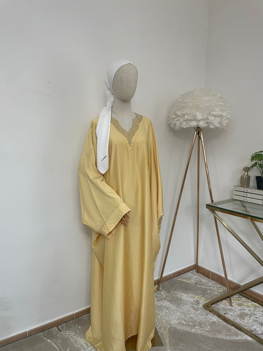 Abaya Qamar - Amarillo